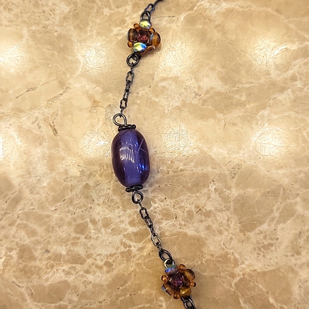 BOHEMIAN Pendant Necklace w/ Whimsical Beads,  9" - Picture 12 of 15
